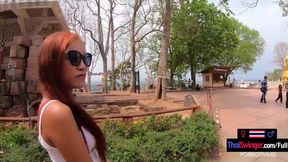 Hefty Cheeks Thai Amateur GF Sucks and Rides Hefty Cock