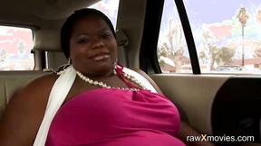 ”Black Bbw Shows Buxxom Body & Gets Shaft”