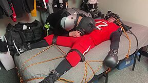 Captured And Bound Football Player