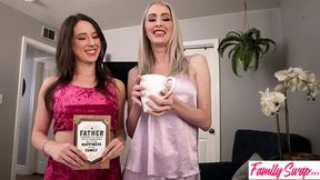 Hot blonde Swapmom takes a great blowjob and creampie