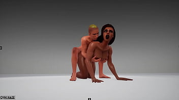 Cute Guy Mates With Ebony Amazonian | 3D Porn Wild Life