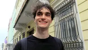 Curly Czech Boy Begs for First Big Cock Ride – Steamy Blowjob Anal Debut