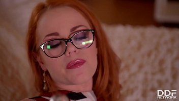 Redhead Ella Hughes wants your cock in her ass while she bangs her pink