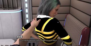Stranded in Space - Military Girl with Big Tits Loves Femdom
