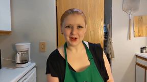Naughty barista deals with rude customer