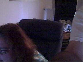 BBW redhead dancing cam show in blue outfit