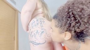 Loving and kissing Gabriela Blond's beautiful and huge butt - CLIP 2