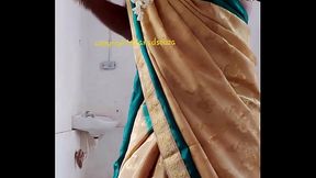 Indian beautiful crossdresser model Lara D'_Souza saree video