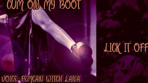AUDIO ONLY - Cum on my boot lick it off