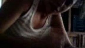 Handjob time - young Latina girlfriend properly strokes my thick dick