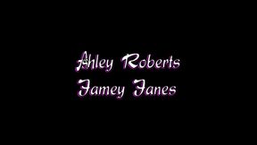 ashley roberts fingers jamey janes in lingerie and heels