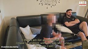 Tattooed straight guy Steven finally sucked cock came back for rimming and cum