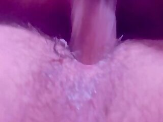 Messy multiple creampies for a hairy hole