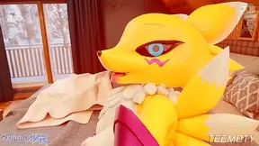 Furry Renamon Fucks Big Dick Futanari In POV VRAdventure