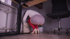 Office Under Desk Voyeur Camera Fantasy