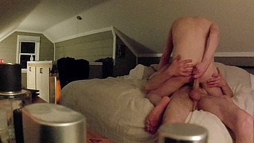 Balls deep riding bareback