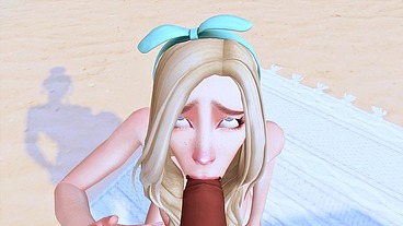 FUTANARI MISTRESS SEDUCED A MILF'S WIFE FOR A DEEP THROAT AND BLOWJOB TO A HUGE DICK