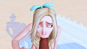 FUTANARI MISTRESS SEDUCED A MILF'S WIFE FOR A DEEP THROAT AND BLOWJOB TO A HUGE DICK