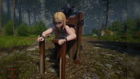 Gol 3D Blonde Elf Slave Banged by Many Goblins in the Forest