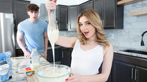 ”Naughty teen step sister Demi Hawks wanted stepbrothers Parker Ambrose cream”