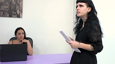 Behind the scenes, interview with a very horny boss.