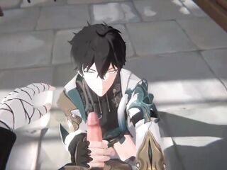 Dan Heng Cum on Face - Honkai Star Rail