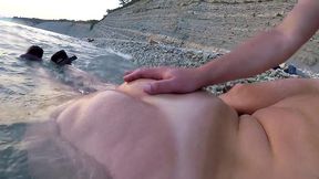 bbw wife seduced a stranger on the beachpublic blowjob for a totally stranger ...
