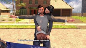 Grandma's House 10 - Police Officer Sandra Giving Handjob to Thomas Till He Cum