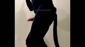 Zentai Human puppy slave