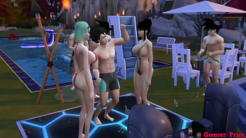 Pool party chaos: Wives and stepmothers swapped and fucked by stepsons