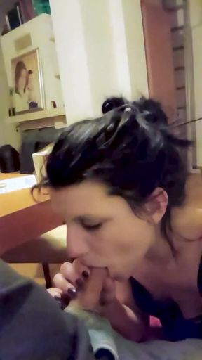 Amateur Deepthroat Cumshot Compilation Cum in Mouth Creampie Swallows MILF   Clip 1