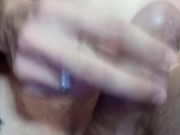 Jerck off at home and have a lot of cum