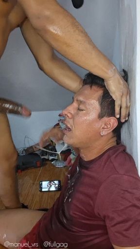 Smashing His Mouth