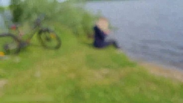 Man Flashes Cock in Public and cumshot near blonde girl