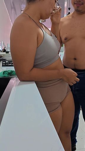 Big Ass Stepmom Beg Me to Cum on Her