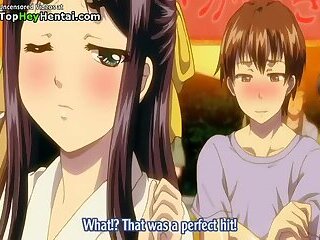 Horny sensual teen with big tits enjoys sex