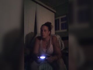 Filming my large tit girlfriend whilst this babe's sexually excited playing movie scene games with her lengthy brunette