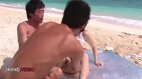 Mayuka Akimotos seductive Asian lips tease then she joins intense threesome fun