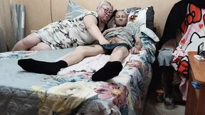 Wife in Glasses Devours My Cock&#x1F346; for Cum