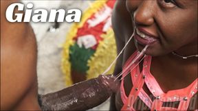 DRIPDROP Sub slut Giana drains his cock with her mouth