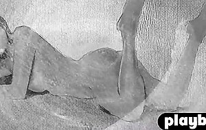 Perfect brunette model shows tight pussy and big boobs