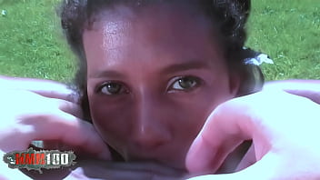 Priska Farel fucked in ass and pussy in the garden