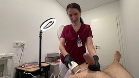 Eva Keks In Laser On Balls, Dick In Her Throat