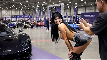 NUDE SUPERCAR Presentation - Silverwood Motor Show (Nude in Public Entertainment)