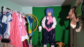 PVC Kigurumi Cosplayer Gardener Outfit Vibrator Play