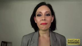 Classy UK MILF Belle OHara submits to dominant man