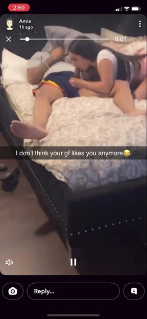 Cuckolded sissy gets cheated on by her girlfriend