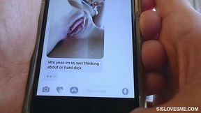 Pervy stepbro makes his hot stepsis Khloe Kapri suck and ride his cock POV