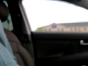 Showing off ginger cock on the highway, showing FedEx driver!
