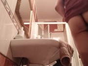Balls view during a smelly pee. Think about this pn your face :)